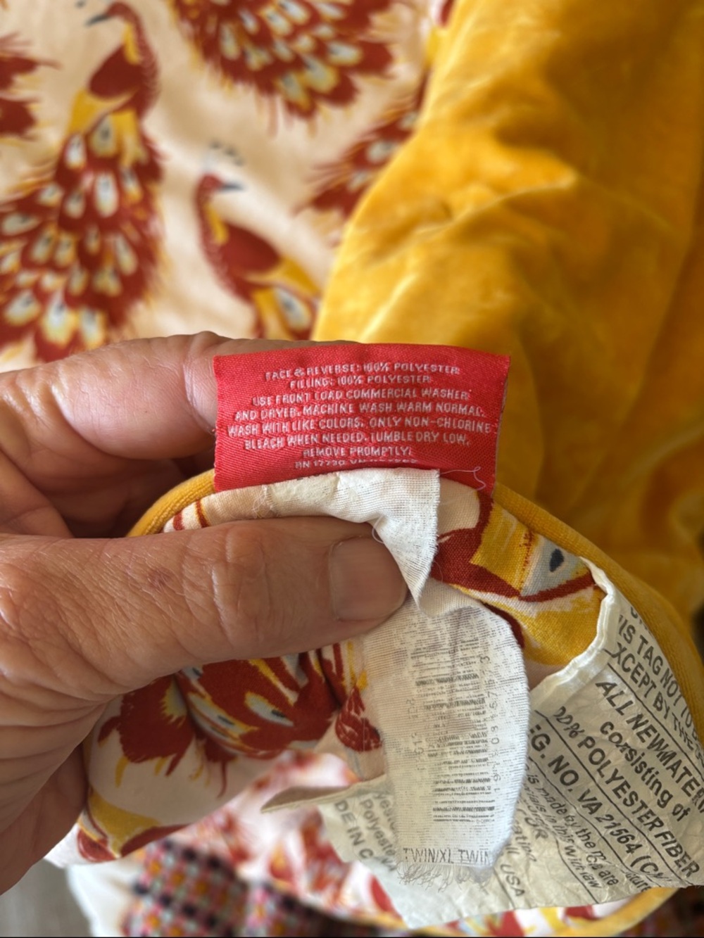 Opalhouse peackcock print comforter twin - Picture 5 of 5